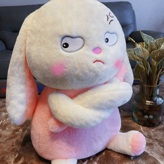 Funny and Cute Dragging Rabbit Angry Little Rabbit Doll Cloth Doll Plush Toy Doll Children's Gift